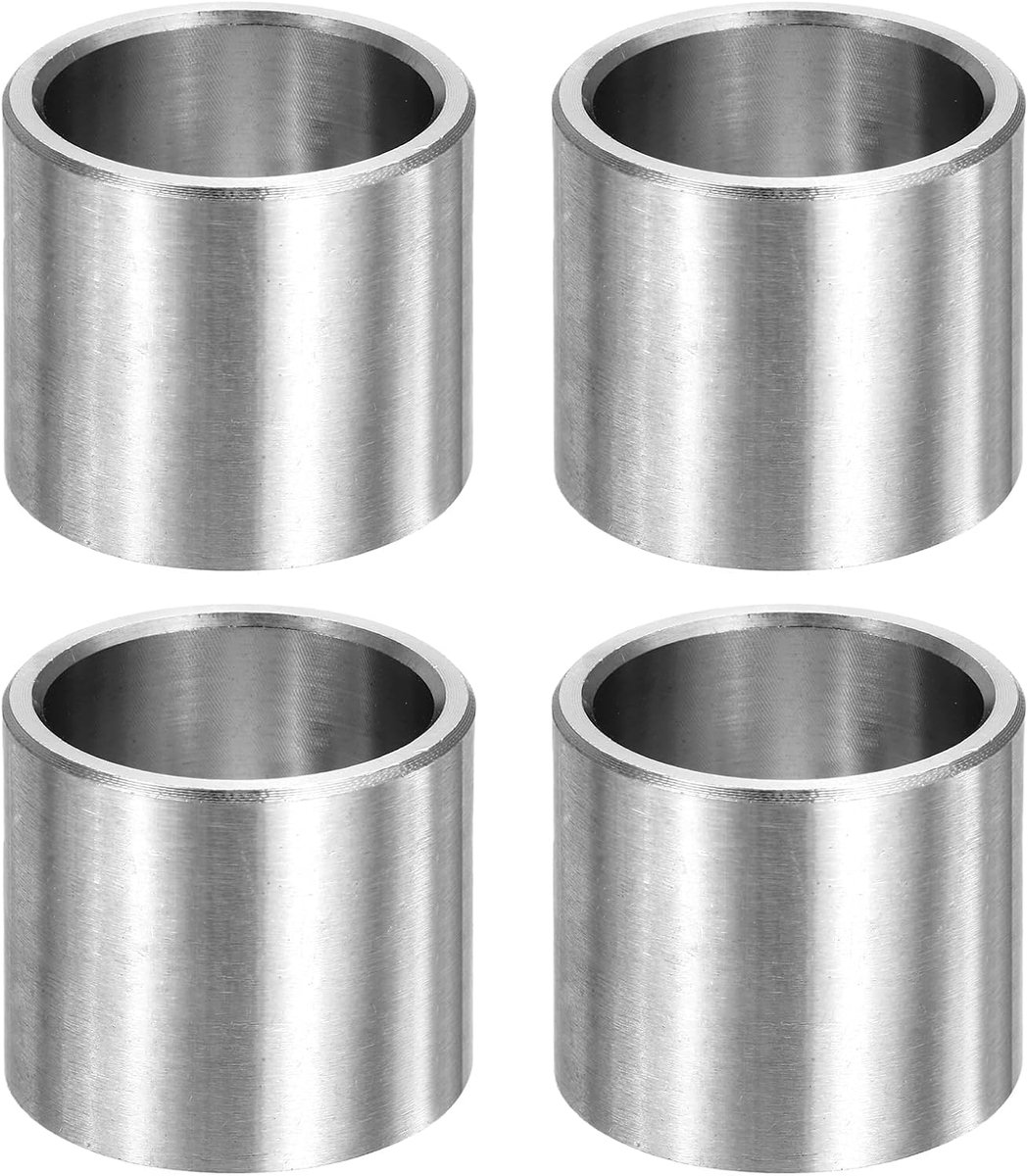 4 stuks M18 ronde afstandhouderset, 23/32 inch geïsoleerde afstandhouders van roestvrij staal 18 mm IDx22 mm OD x 20 mm L afstandhouders rond zonder schroefdraad bus voor schroeven, bouten