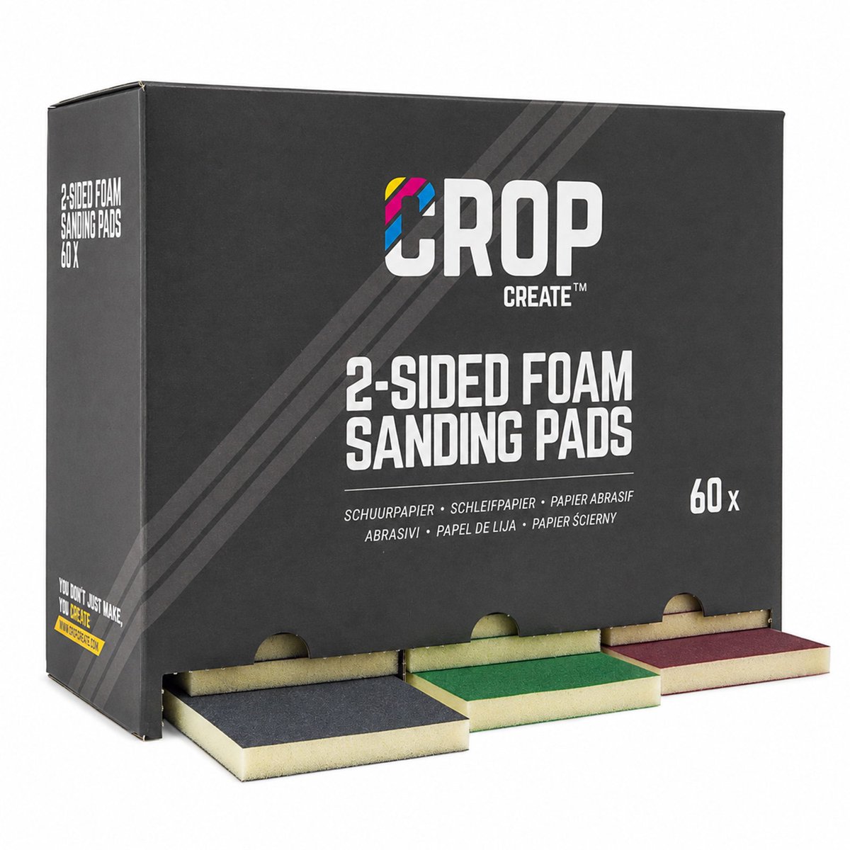 CROP Foam Schuurpads in Dispenserdoos - 60 stuks