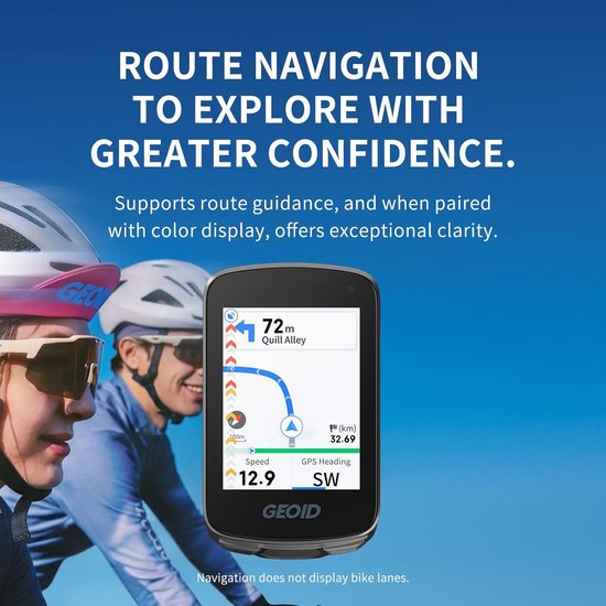 Fietsnavigatie GPS - Gemakkelijk te bedienen - Ongevallen detectie - Duidelijk afleesbaar - Draadloos - Waterdicht - GPX Navigatie tot 300 km - ANT+ & Bluetooth - WiFi Synchronisatie - IPX7 Waterdicht - 25 Uur Batterijduur — afbeelding 4