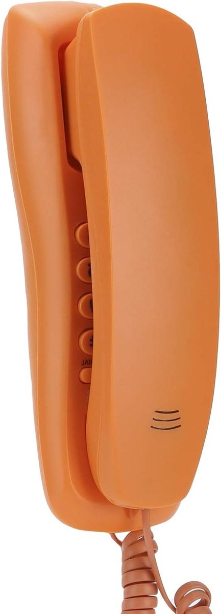 Vaste Bureautelefoon - Vaste Lijn Telefoon - Dagelijkse Communicatie - Seniorenvriendelijk Ontwerp - 22 x 8 x 7 cm - Oranje