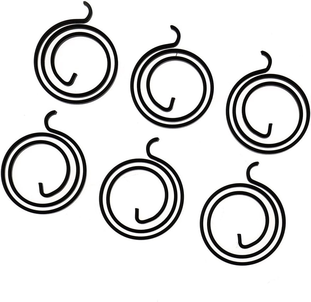 SnelShoppen - 6 Stuks Deur Hardware Handvat Veer 2.5 Swivel Coil 3mm Dikte Voor Thuis Deur Reparatie