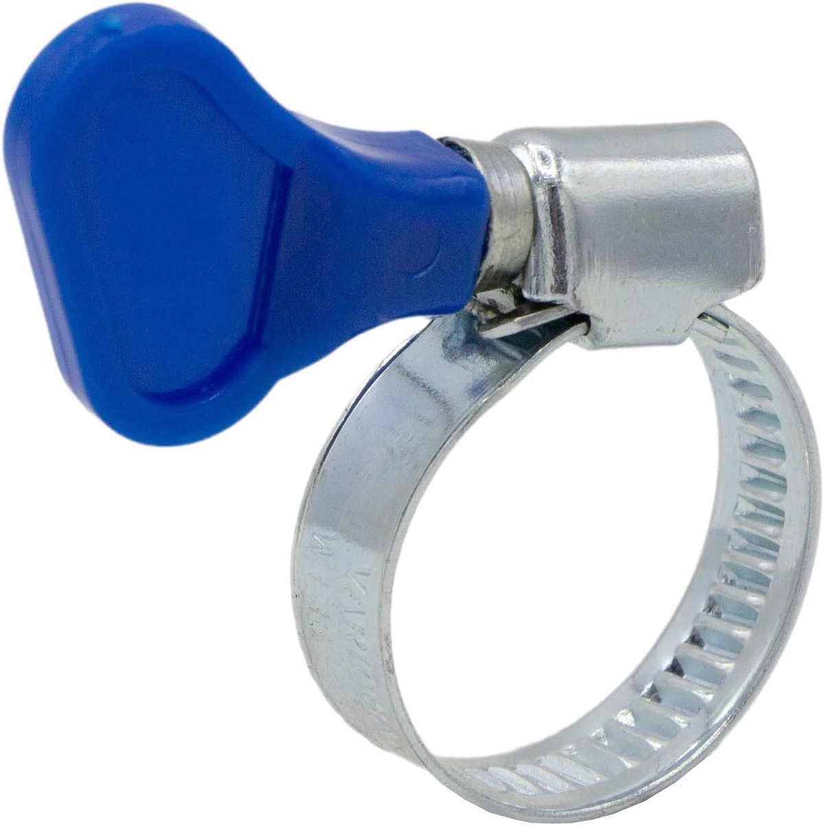 SnelShoppen - Set van 10 Slangklemmen met Handgreep - Hoogwaardige Gegalvaniseerde Staal - Tension Bereik 16-25 mm - Bandbreedte 9 mm - Blauw - Voor T