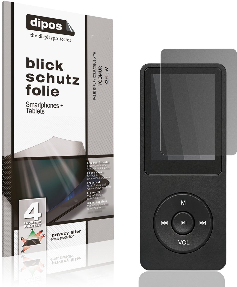 dipos – Matte Privacy Screenprotector geschikt voor YOOMUR XZH-LJW | Anti-Spy Beschermfolie