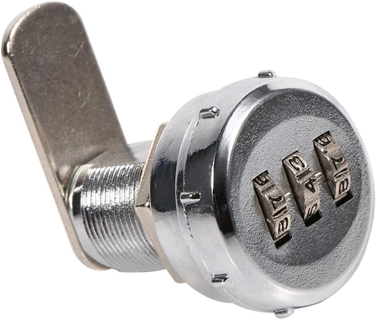 SnelShoppen - Digitale Mechanische Slot voor Kast, 3-cijferige Code, Beveiligde Tray, Voor Kast, Lade, Brievenbus (12~16mm)