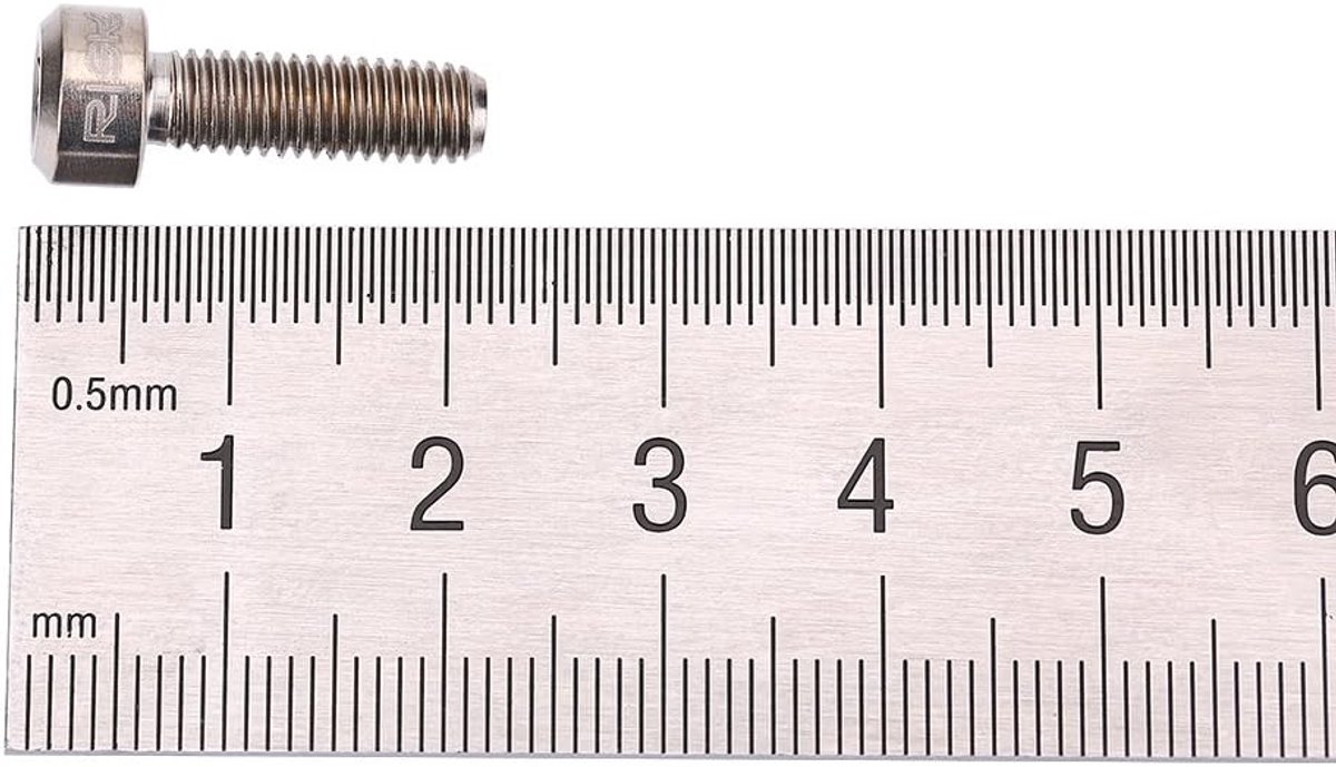 SnelShoppen - 6 Stuks M5 * 16mm Titanium Legering Fiets Bevestigingsstangen voor Mountainbike - Kleur: 3 Kleuren - Lichtgewicht en Duurzaam
