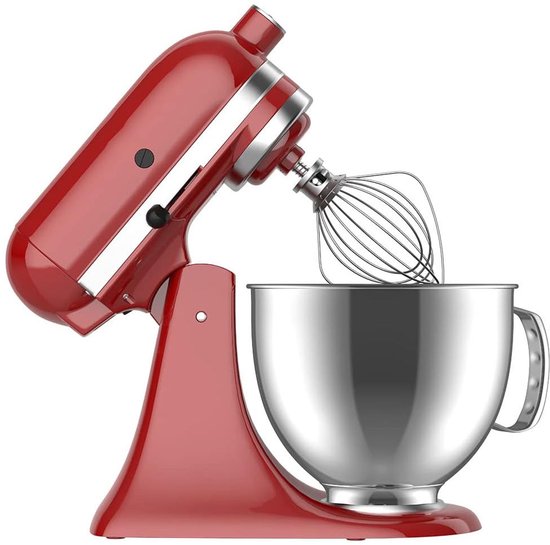 ZENC® 5QT Roestvrijstalen Mengkom met Handvat Geschikt voor KitchenAid 4.5-5 Artisan & Classic-series - RVS - Vaatwasmachinebestendig - Zilver — afbeelding 3