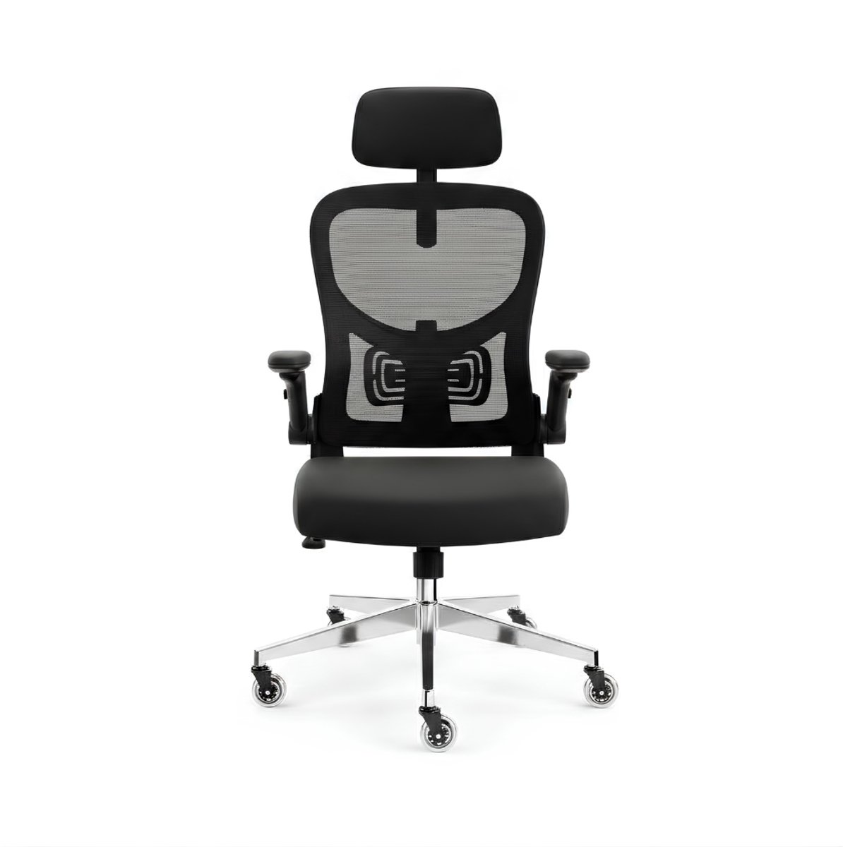 Lìon® Ergonomische Bureaustoel - 150kg - Bureaustoel - Bureaustoelen - Zwart - 60cm x 70cm x 125cm