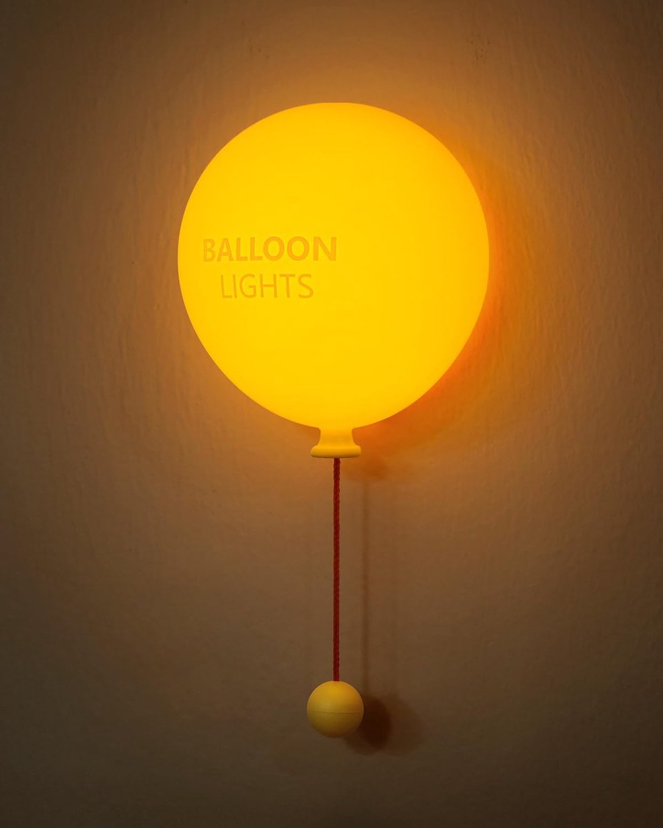 Oplaadbare Ballon Wandlamp - Silicone Zacht - 30 Min Timer - Warm Oranje/Geel Licht - voor Kinderkamer - 1 Stuk
