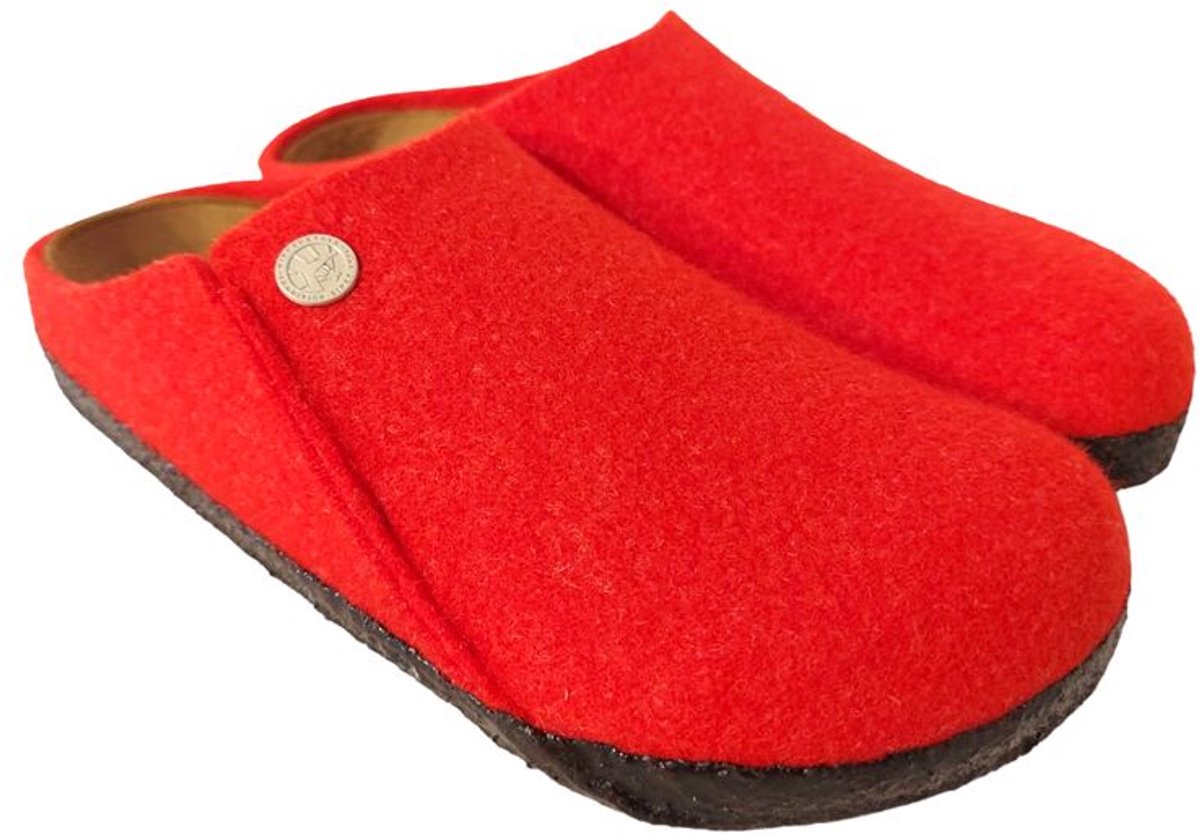 Birkenstock Pantoffel Zermatt Rivet Split Active Rood