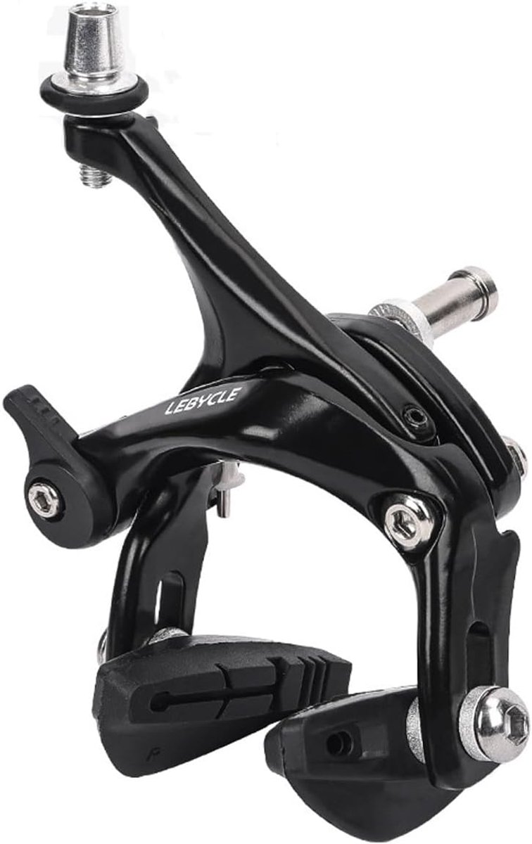 SnelShoppen - Cantilever remmen voor racefietsen en fixie-fietsen - 47-57 mm arm remklauwen met anti-slip pads - Compatibel met 35C-banden voor univer