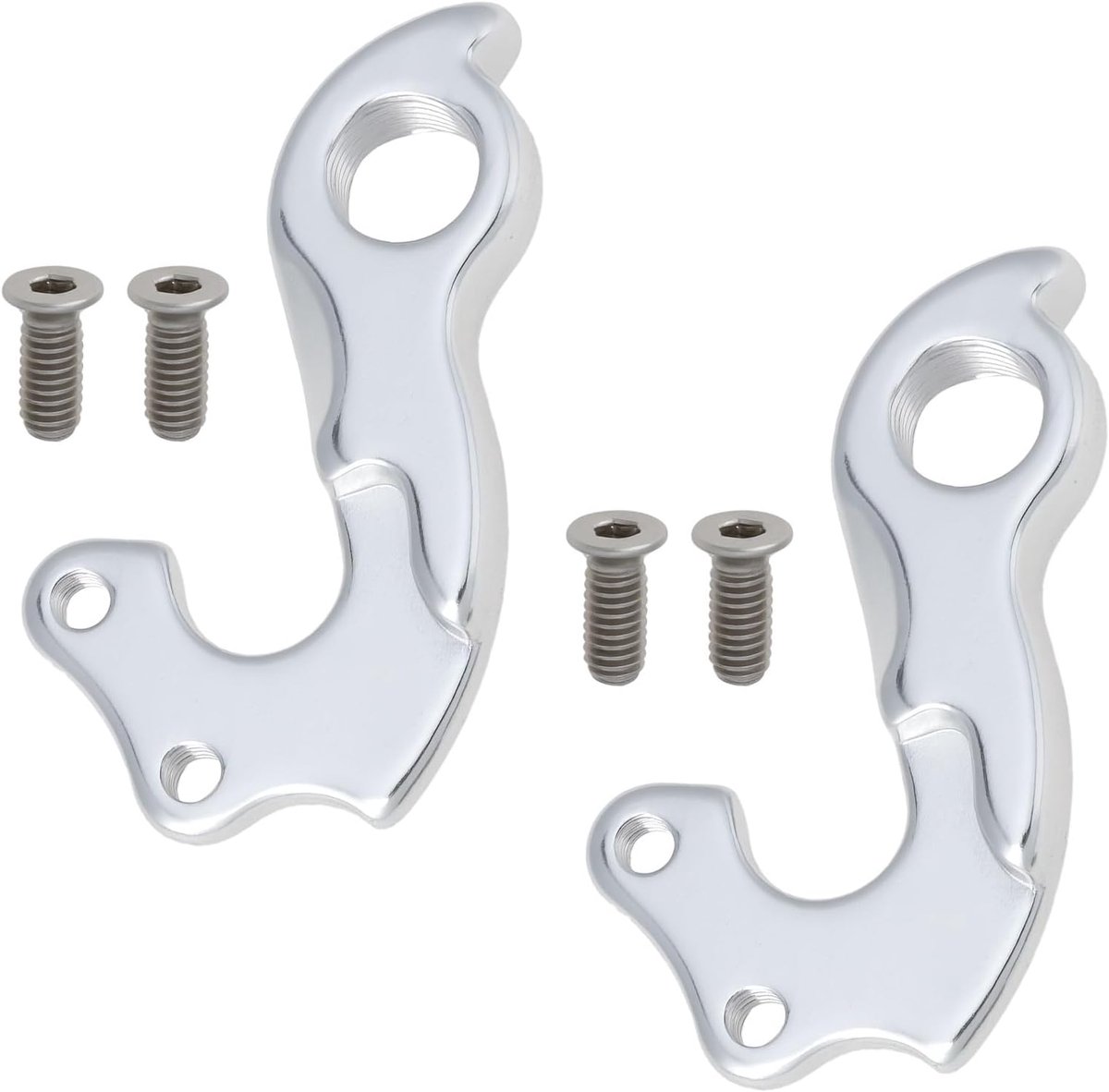 SnelShoppen - 2 Stuks Link Haakjes Geschikt voor Merida Fietsen FitR903/904, Aluminium Legering, Frame Bescherming, Duurzaam en Betrouwbaar