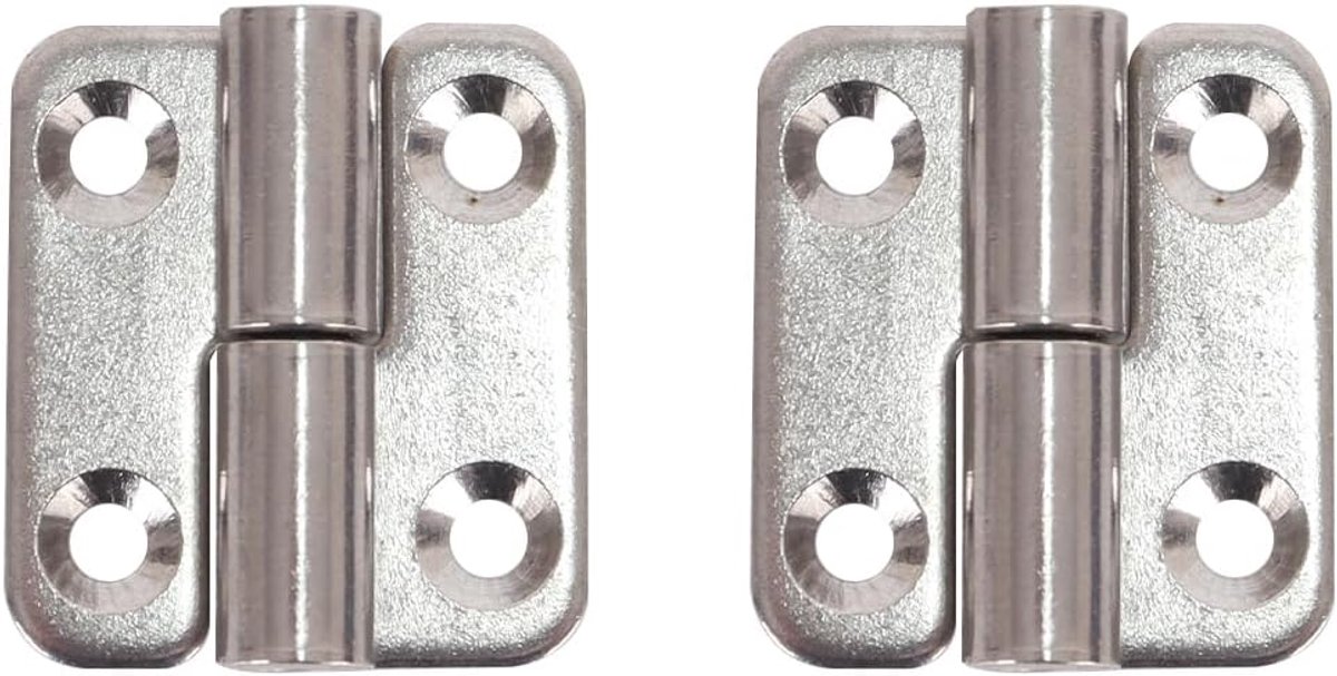 SnelShoppen - 2 stuks Verwijderbare Scharnieren 1,5 Inch, Roestvrij Staal, Opvouwbaar en Geschikt voor Linkshandige Gebruikers, Duurzame Scharnieren v