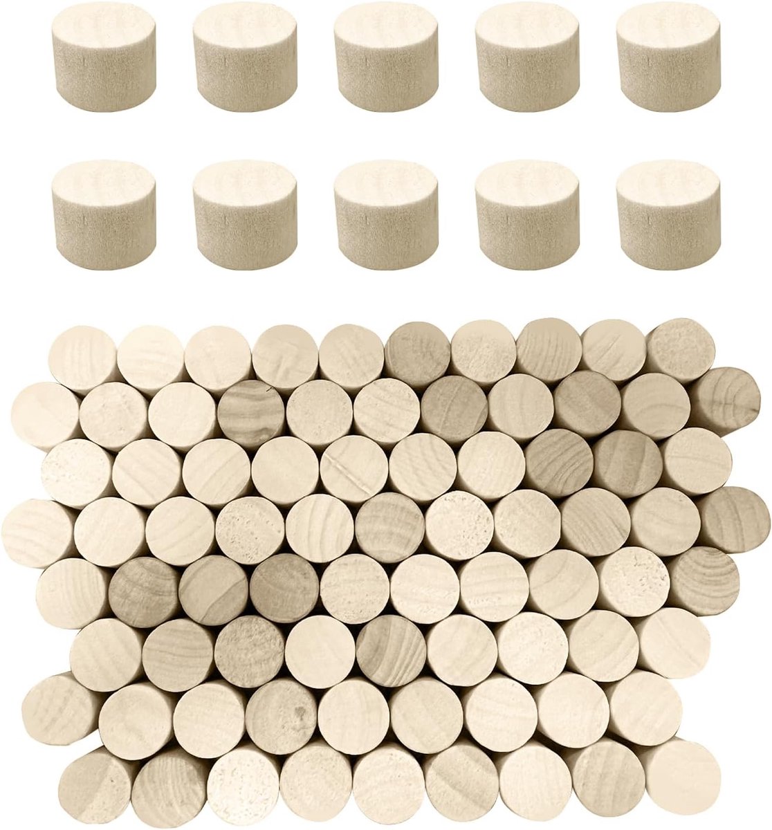 SnelShoppen - Kurkpluggen, 80 Stuks, 20 x 15 mm, Houten Pluggen voor Schroefgaten, Houtbewerking, Meubel Reparatie, Glazen Fles, Handgemaakt DIY