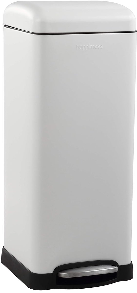 Afvalemmer 30 liter - retro stijl - stapopen deksel - handsfree gebruik - ShopVlot