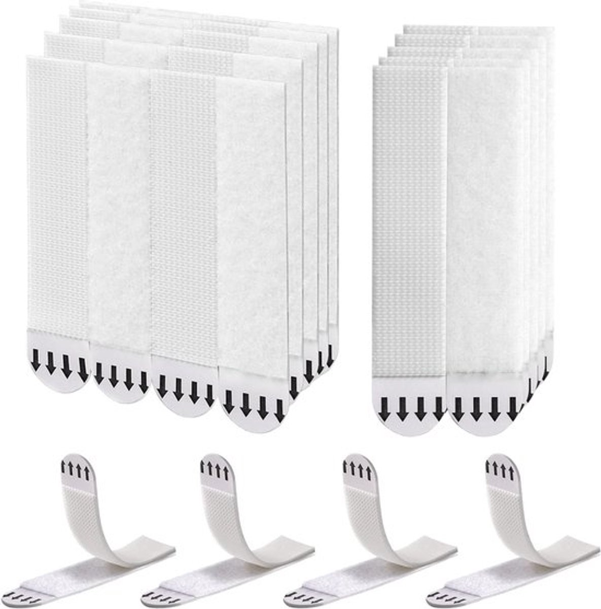 Zware Foto Hangstrips, 36 Paar (72 Strips) voor Foto's en Canvas, Schadevrije Zelfklevende Wandstickers voor Makkelijk Bevestigen van Beelden zonder Spijkers