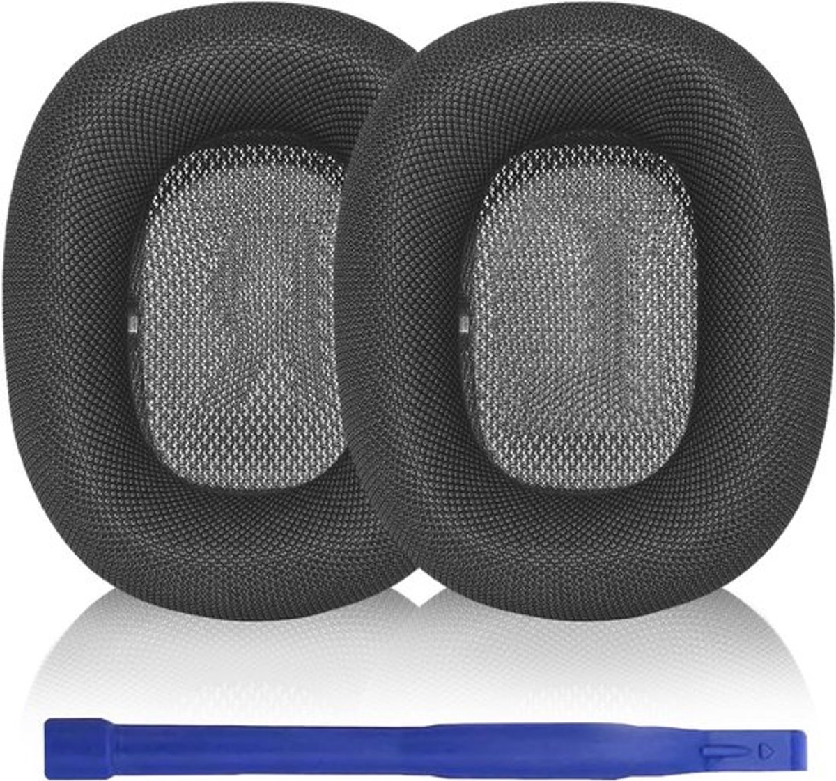 Vervangende Oorkussens voor Over-Ear Hoofdtelefoons, Comfortabel Mesh en Geheugenfoam, Geschikt voor AirPods Max 2 (Zwart)