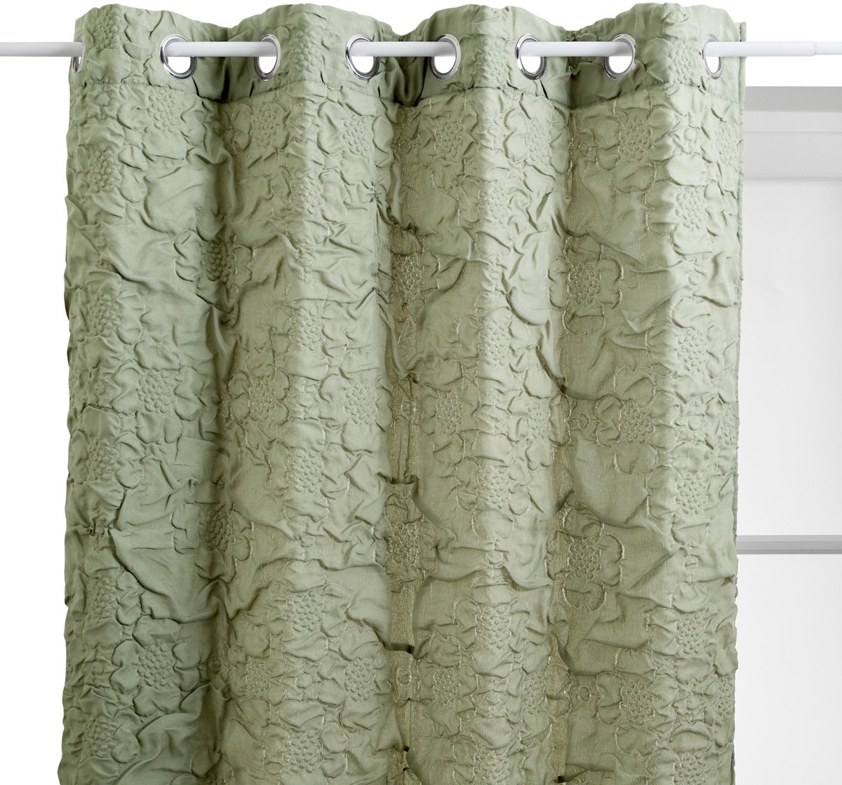Atmosphera Créateur d'intérieur® Gewatteerd gordijn IRIS Vert