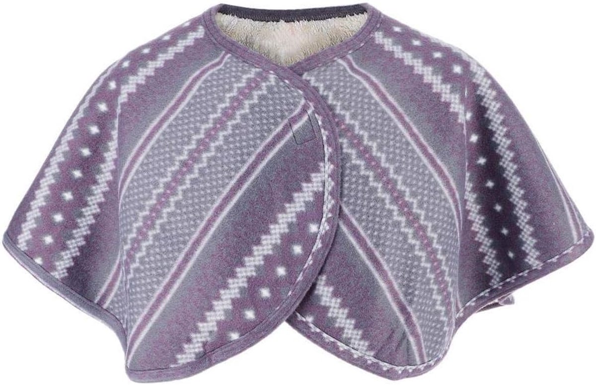 SnelShoppen - Warm Schouder Sjaal 38 x 90 cm – Dubbelzijdige Zachte Pluche Schouder Sjaal voor Winter, Ideaal als Nek en Schouder Warmtebescherming, L