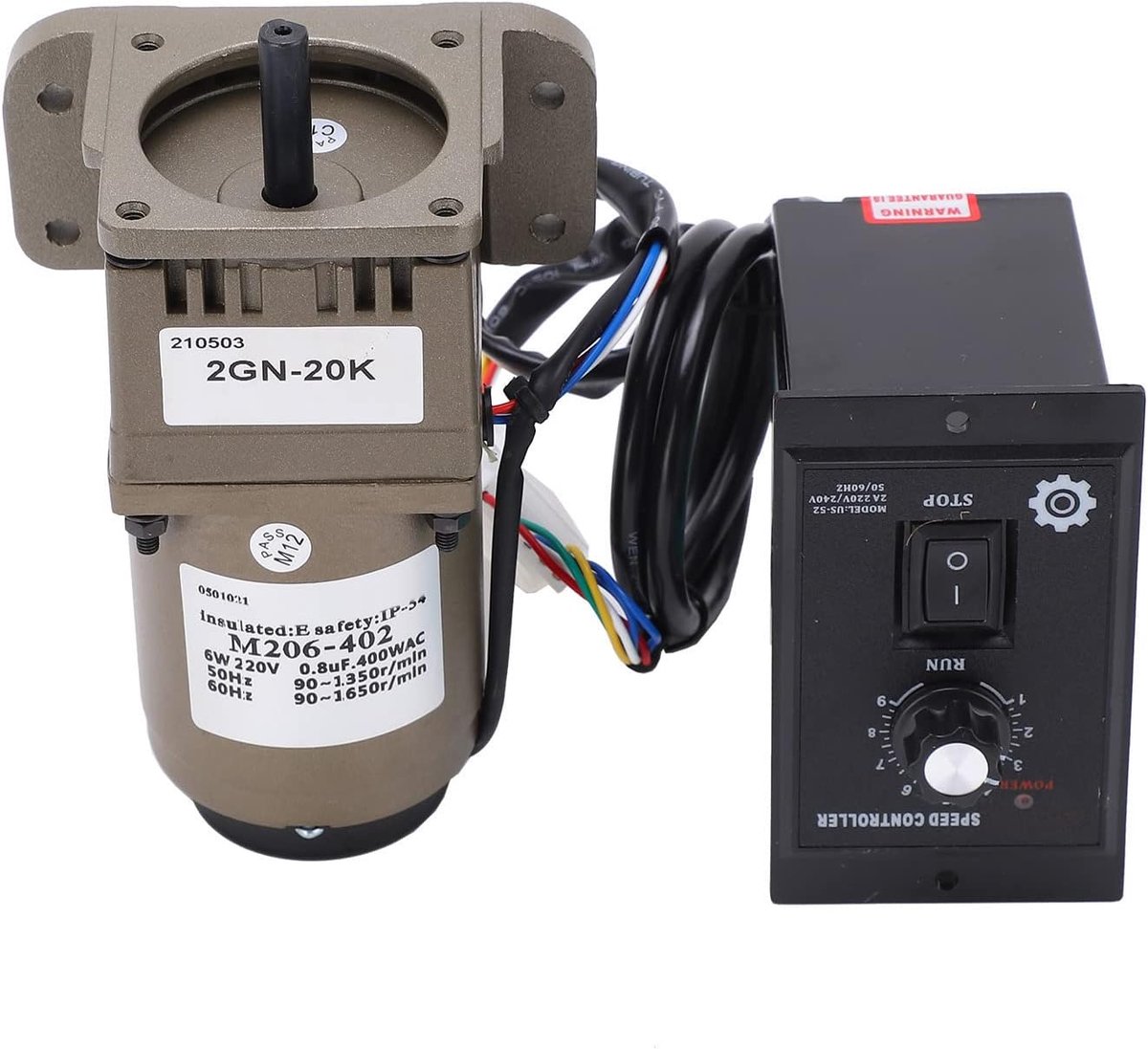 SnelShoppen - Elektrische Tandwielmotor AC 220V 6W Enkele Fase Asynchrone Tandwielmotor Met Verstelbare Snelheid Voor Hoge Koppel Toepassingen
