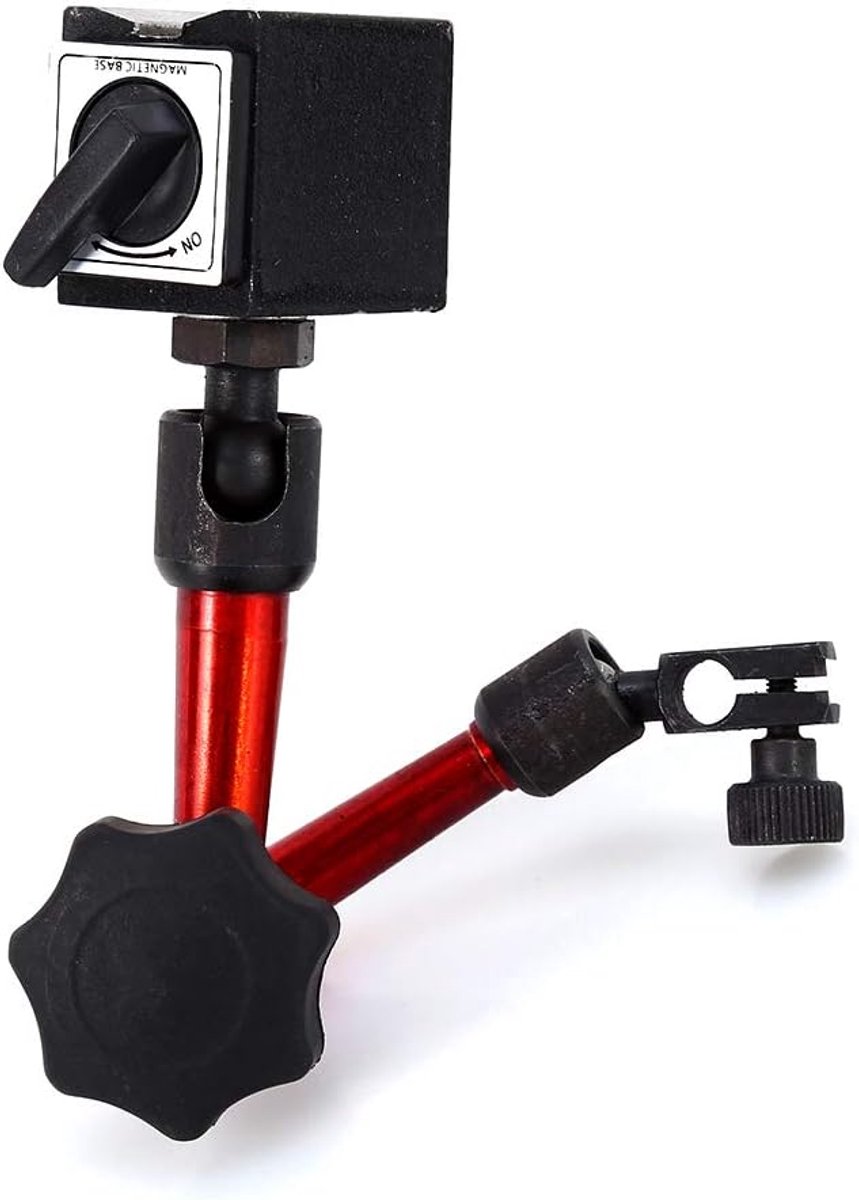 SnelShoppen - Professionele Mini Magnetische Basis, Houder voor Digitale Indicator, Meetinstrument met Statief voor Indicator of Testindicator met Fij