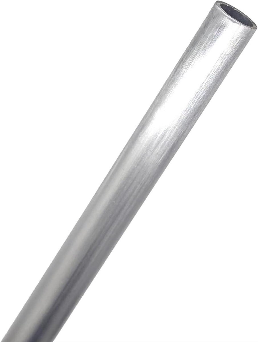 Aluminium Ronde Buis - Holle Metalen Pijp - Bouw Projecten - Naadloos Oppervlak - 500 mm Lengte - One Color