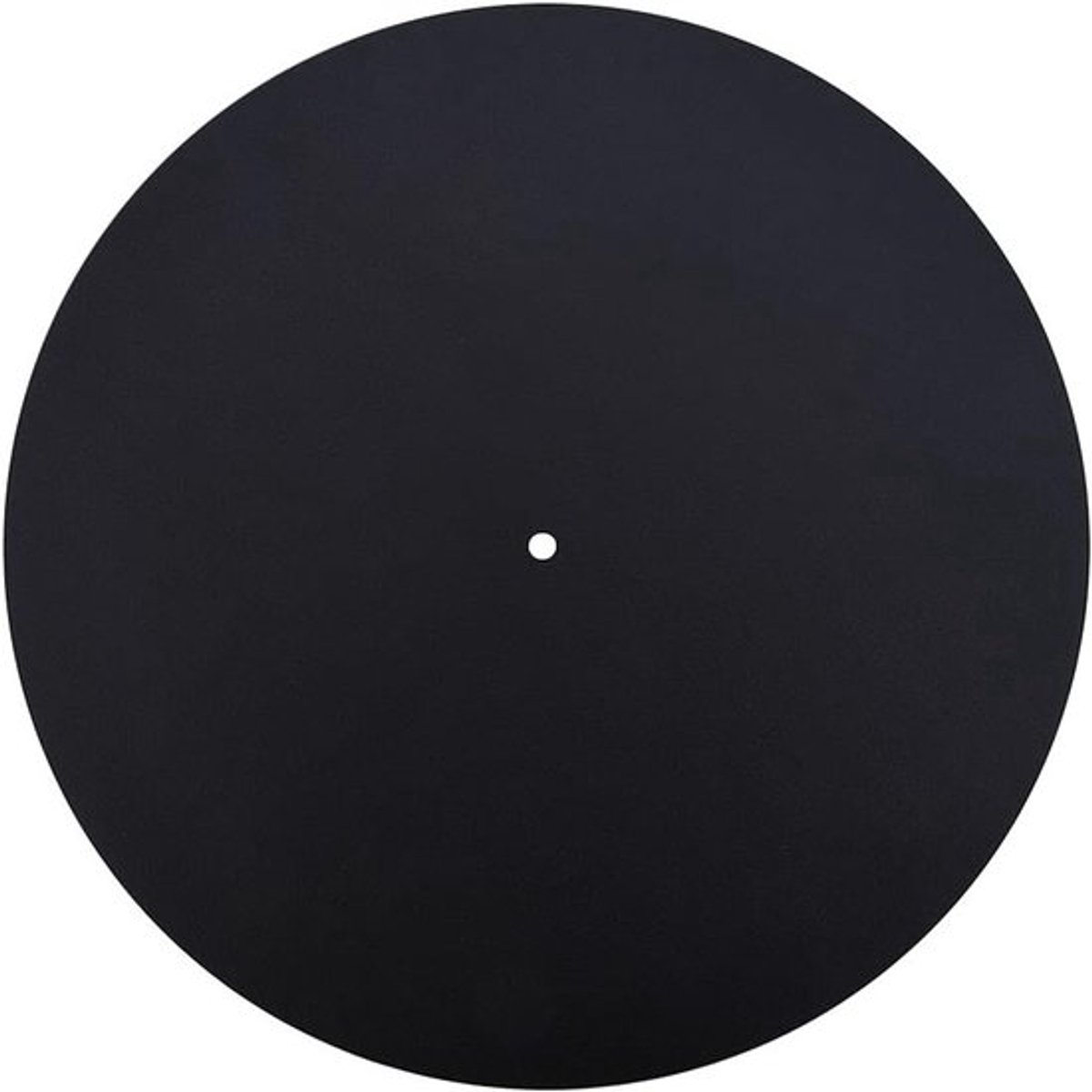 Platenmat - Luxe leren slipmat - Perfect voor draaitafels - 1,5 mm dikte - Geluidverbeterend - Voor vinyl liefhebbers - Zwart