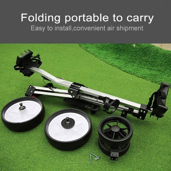 Golftrolley 3 wiel - Golfkar Opvouwbaar - Golfen op de baan - Duurzaam aluminium frame — afbeelding 3