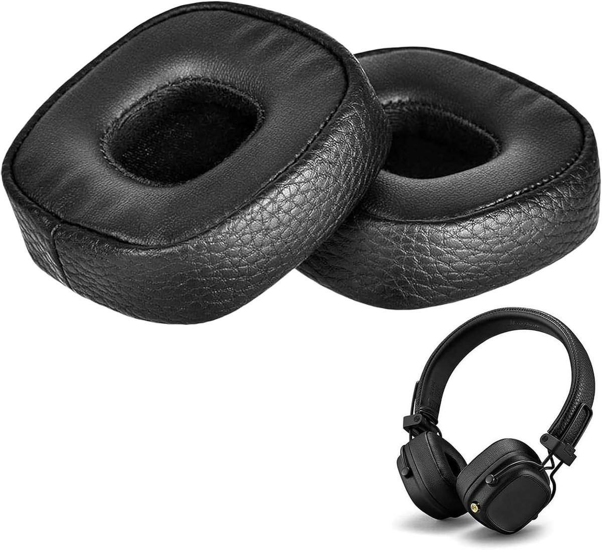 Comfortabele Vervangende Oorkussens voor Bluetooth Hoofdtelefoons, Geheugenfoam en Koelgel, Geluidsisolatie en Ideale Pasvorm voor Hoofdtelefoongebruik