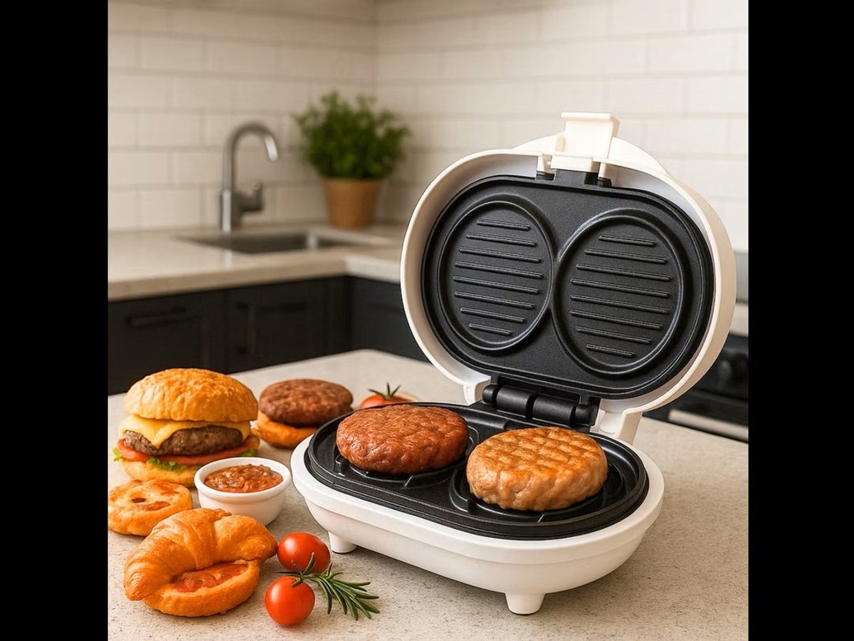 DeLonghi - Burgy Quick2 - Retro Hamburgergrill - 700 W