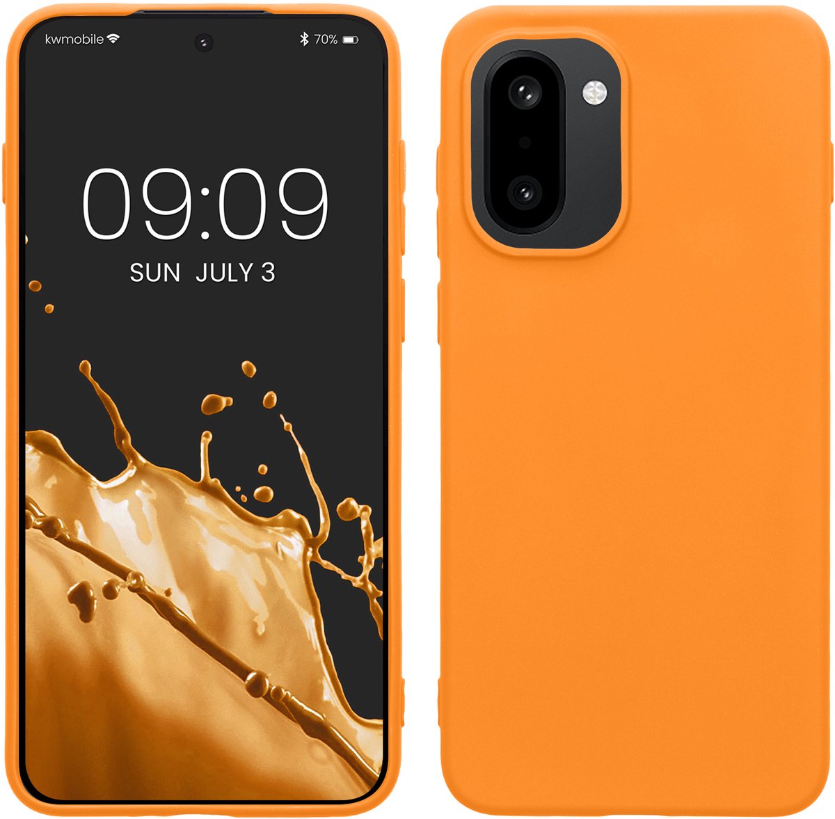 kwmobile telefoonhoesje geschikt voor OnePlus 15R - Hoesje voor smartphone - Back cover in fruitig oranje
