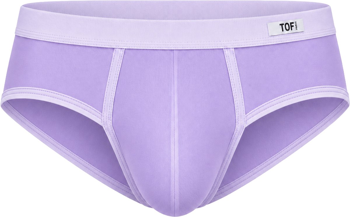 TOF Paris Mon Amour Microfiber Brief Purple - MAAT M - Heren Ondergoed - Slip voor Man - Mannen Brief