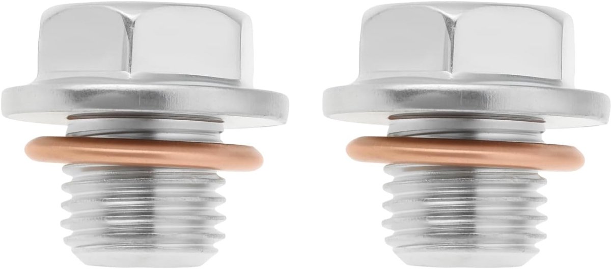 SnelShoppen - 2x M14 x 1.5 Car Sump Plug 1064A034 Voor Mitsubishi L200 KB4T 2.5D Motorolie Afvoerplug met Wasmachine