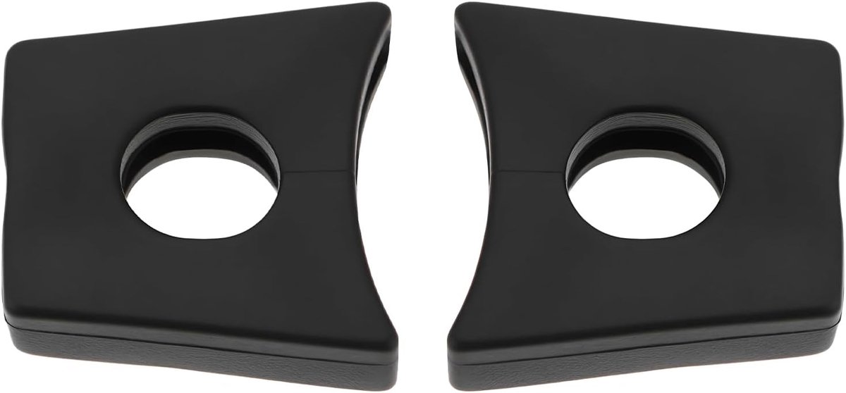 SnelShoppen - 2Pcs Neusbrug Flex Klem Geschikt voor X-Metal Zonnebrillen, Compatibel met Juliet, Penny, X-Squared, Mars, Romeo 2 - Zwart