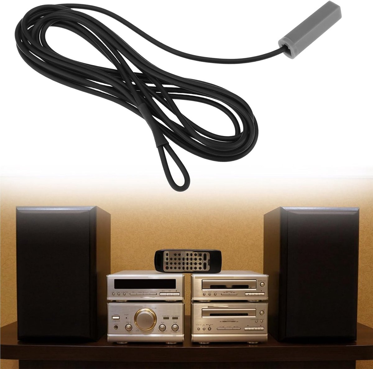 SnelShoppen - 2 stuks FM antenne voor Panasonic en Technics HiFi home cinema systemen - 1,5 m flexibel ontwerp voor betere FM radio ontvangst
