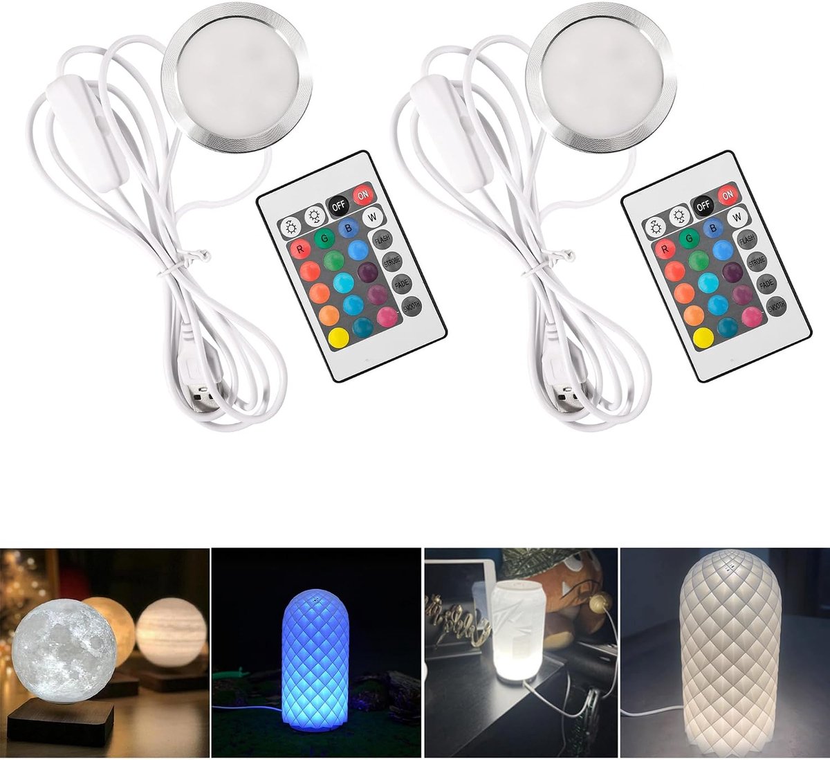 3D printer LED strip verlichting - 2 stuks - creatief ontwerp - ideaal voor nachtlampen - ShopVlot