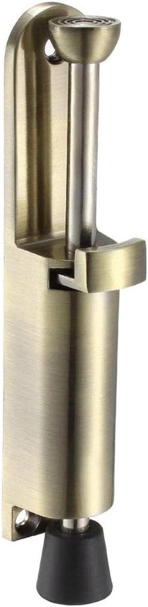 SnelShoppen - Kickdown Deurstoppers Voetpedaal Met Veer, Robuuste Zinklegering, Bronzen Kleur, 1 Stuk, Voor Thuisgebruik, Kantoor, Deur Stopper