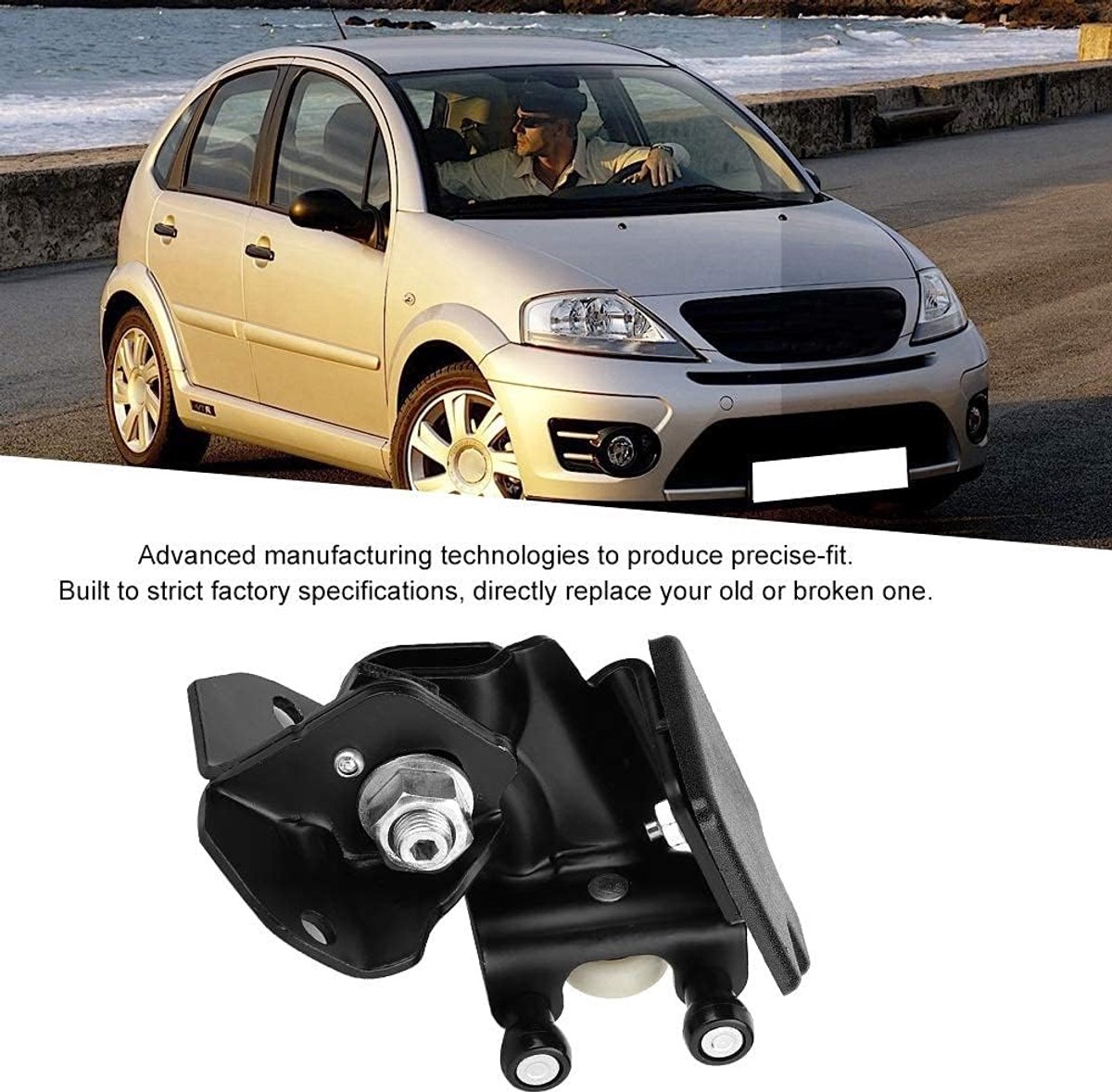 SnelShoppen - Guide roller voor schuifdeur, midden, rechts, geschikt voor brug 06-9033S3, hoge kwaliteit, duurzaam, precisie pasvorm