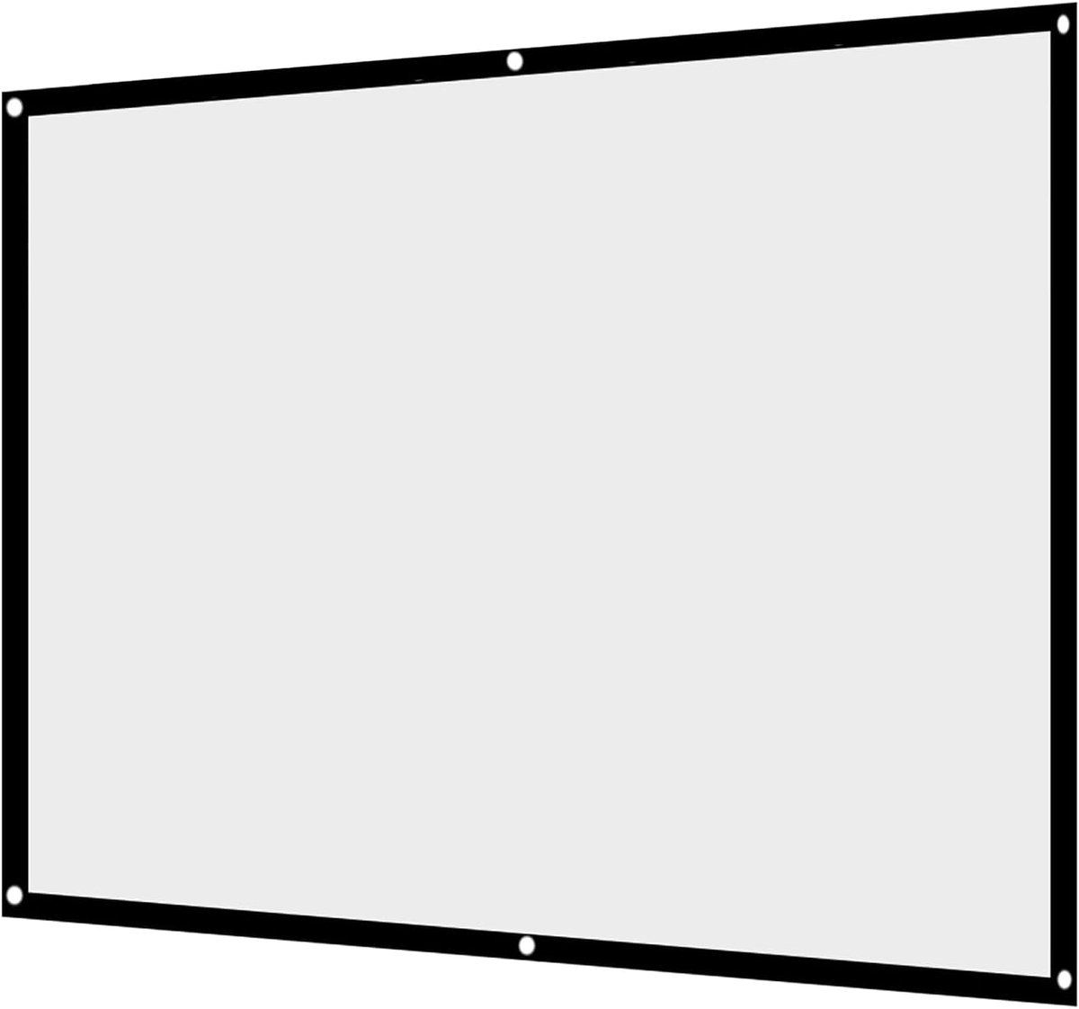 SnelShoppen - Projectiescherm 84 inch Vouwbaar en Kreukvrij, Draagbaar Polyester Projector Doek 4:3 voor Buitenbioscoop, Sterk en Duurzaam Wit