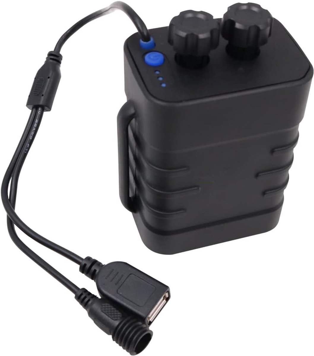 Fiets mobiele power box batterijhouder - 8.4V waterdicht - USB/DC dubbele interface - ideaal voor fietslicht - SnelShoppen