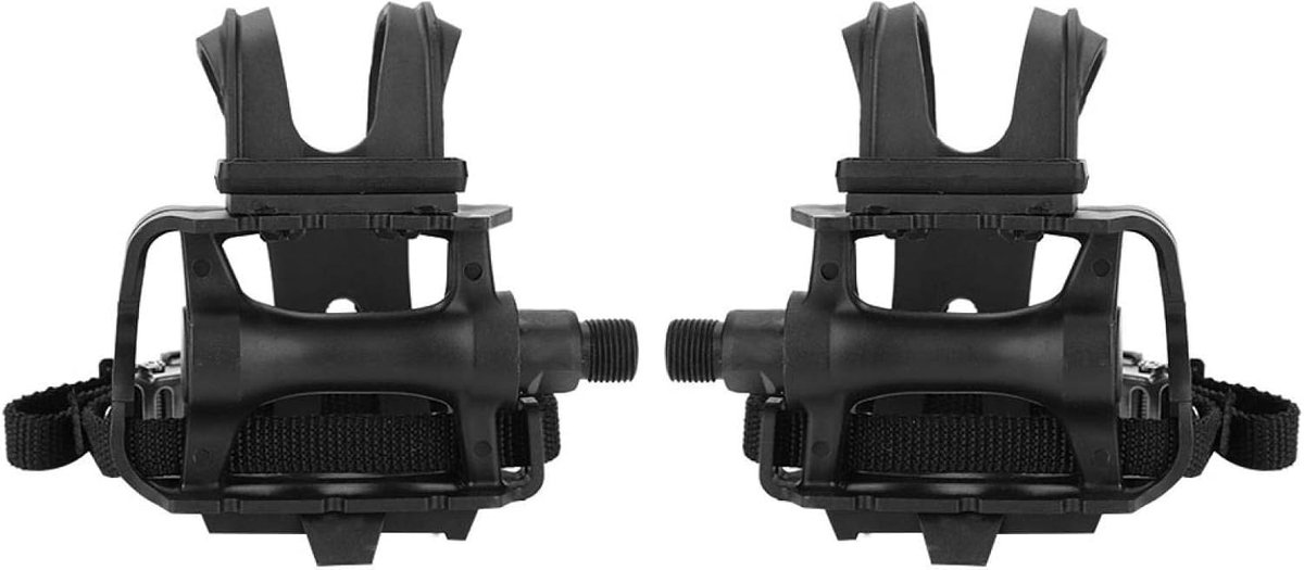 SnelShoppen - Fietspedalen met Voetclips Professioneel Duurzaam Nylon Lichtgewicht voor Racefiets en Mountainbike Accessoires Fietspedalen Voetclips