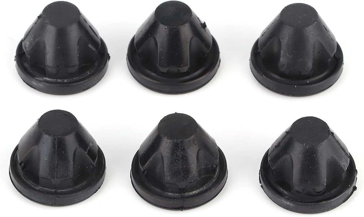 SnelShoppen - Bonnet Eyelets 6 Stuks Motorafdekking Oogjes Rubber Trim 03G103184C Geschikt voor PD100 PD140 PD170 Topmotorkap Seat Altea XL