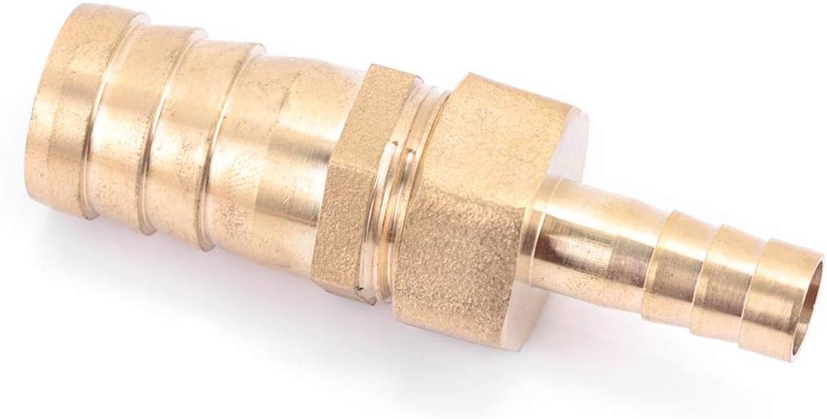 SnelShoppen - Messing Fittingen Slang Connector Reducer Adapter Plug 10mm-16/19/25mm - Duurzaam en Weerbestendig - Voor Chemische Leidingen