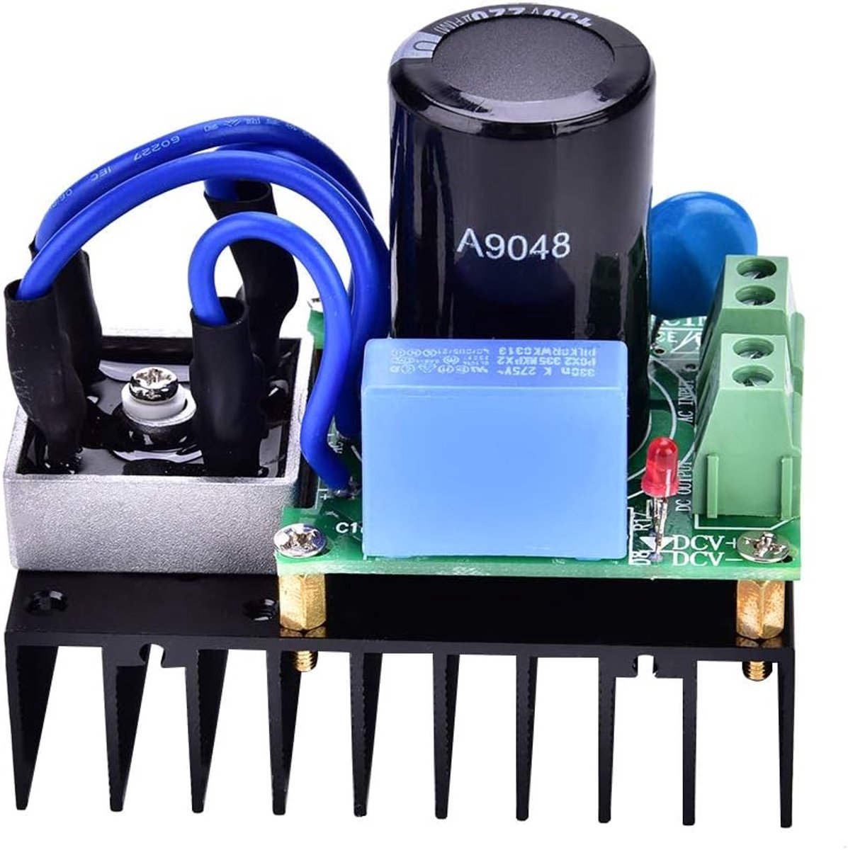 SnelShoppen - Rectifier module 0-220 V AC naar 0-311 V DC 10 A universele voedingsmodule voor stroomdisplay en zeefdrukken