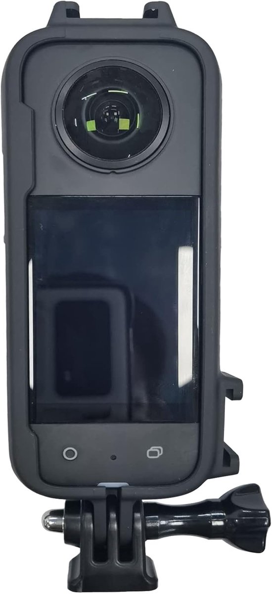 SnelShoppen - Frame voor One X3, Panoramische Actiecamera Beschermingsframe van Plastic met 2 Koudschoeninterfaces voor Ondersteuning van Accessoires