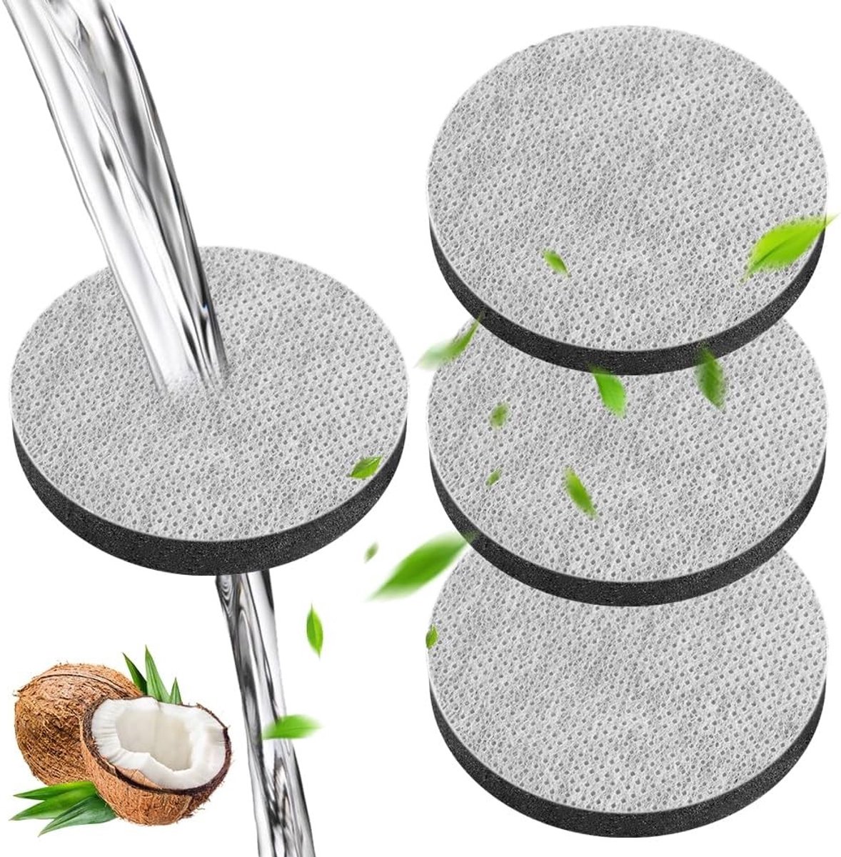 Waterfilter discs - 4 Pack MicroDisc - Vermindert PFAS en chloor - Verbetert de smaak van drinkwater - ShopVlot