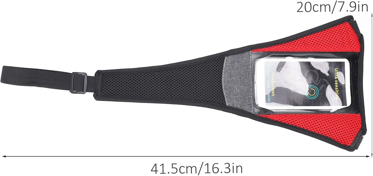 SnelShoppen - Fietstrainer Zweetbeschermer met Telefoonhouder, Zweetabsorberend Materiaal, Voorkomt Corrosie, Ideaal voor Binnenfietsen en Fietsaccess