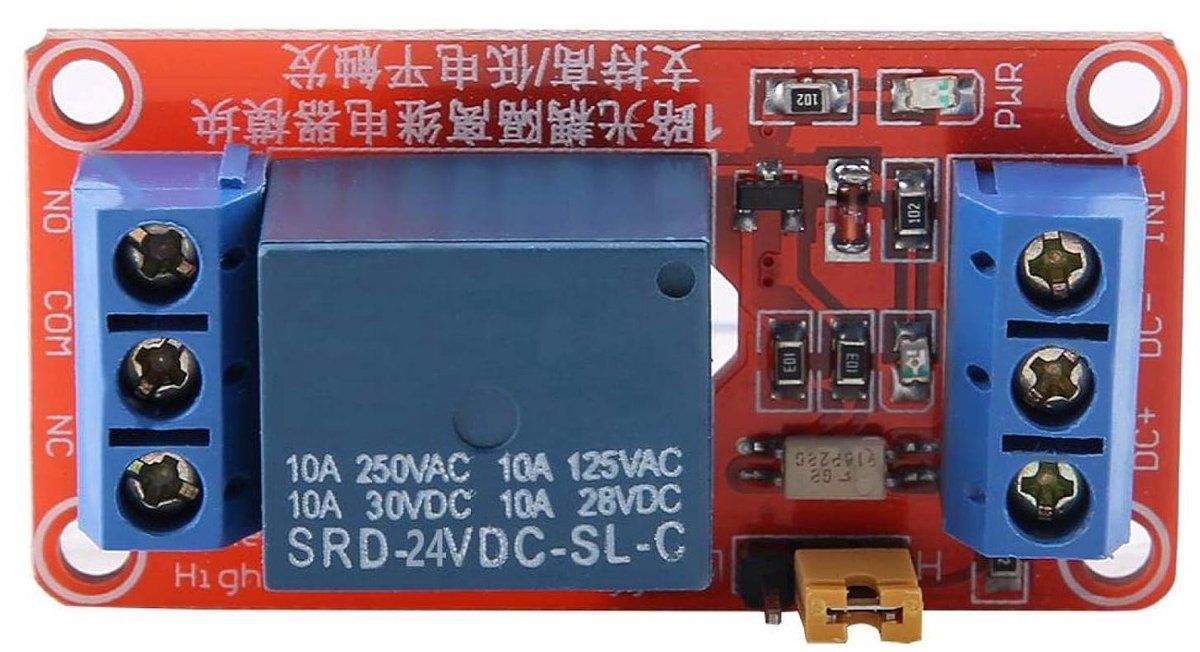 SnelShoppen - Relay Module Optokoppeling 1 Kanaal 5V 12V 24V - Fotocoupler Isolatiemodule met Sterke Aandrijving en Stabiele Prestaties voor AC/DC Toe