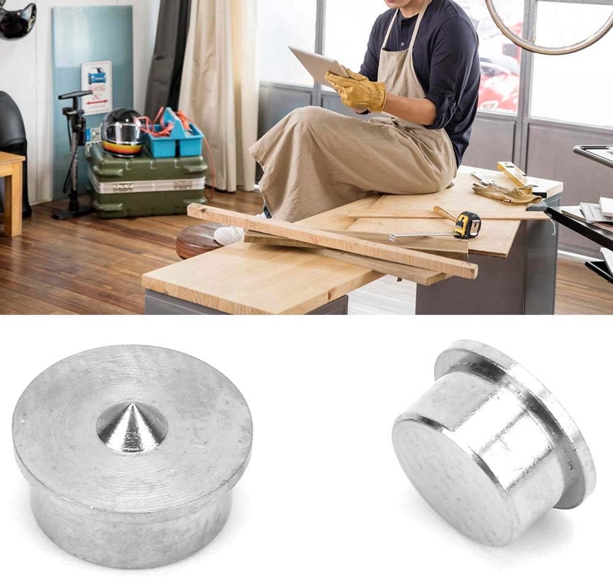 Dowel Center Point Wood and Tenon Center Points 4mm-12mm Set Drill Doweling Centering Pins Transfer Plugs 6 Pieces - ShopVlot