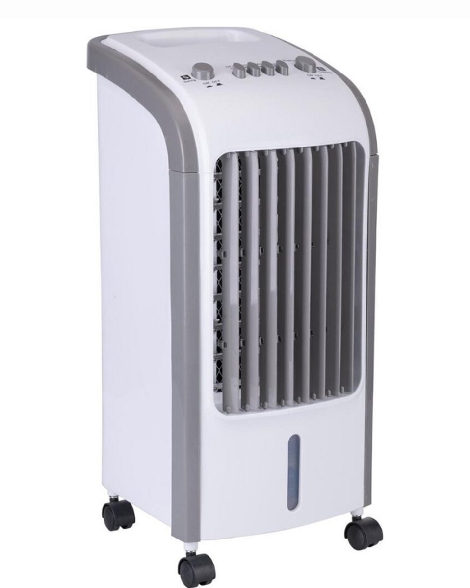 Air Cooler 3-in-1: koelt, bevochtigt en ventileert, 4 liter, 80 W, met wielen. Merk: Kooper