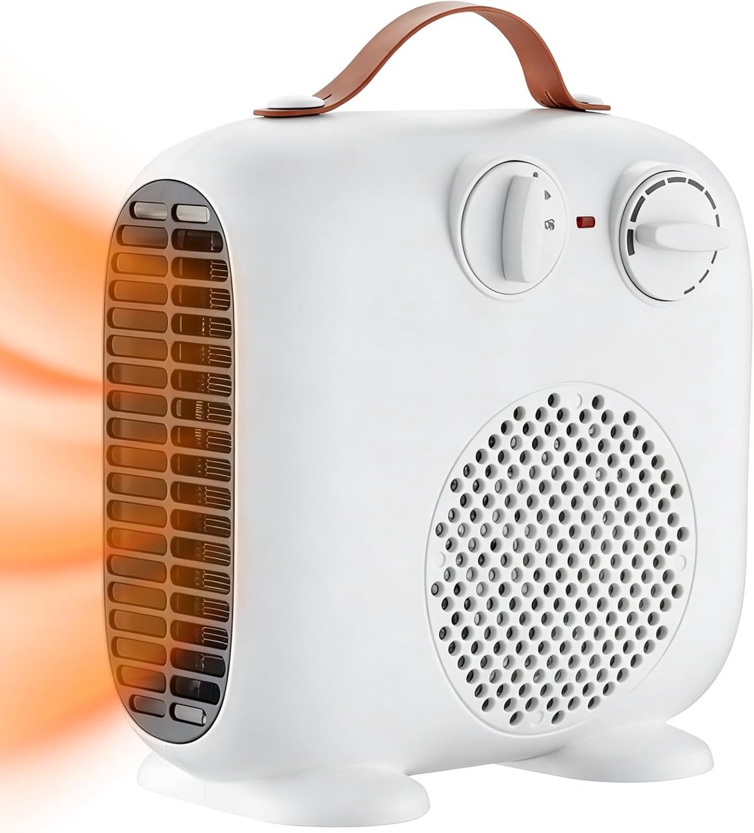 SnelShoppen - BioAura Energiebesparende Ventilatorkachel 2000 W Kleine Draagbare Stille Elektrische Verwarmingsventilator met 3 Versnellingen voor Bin